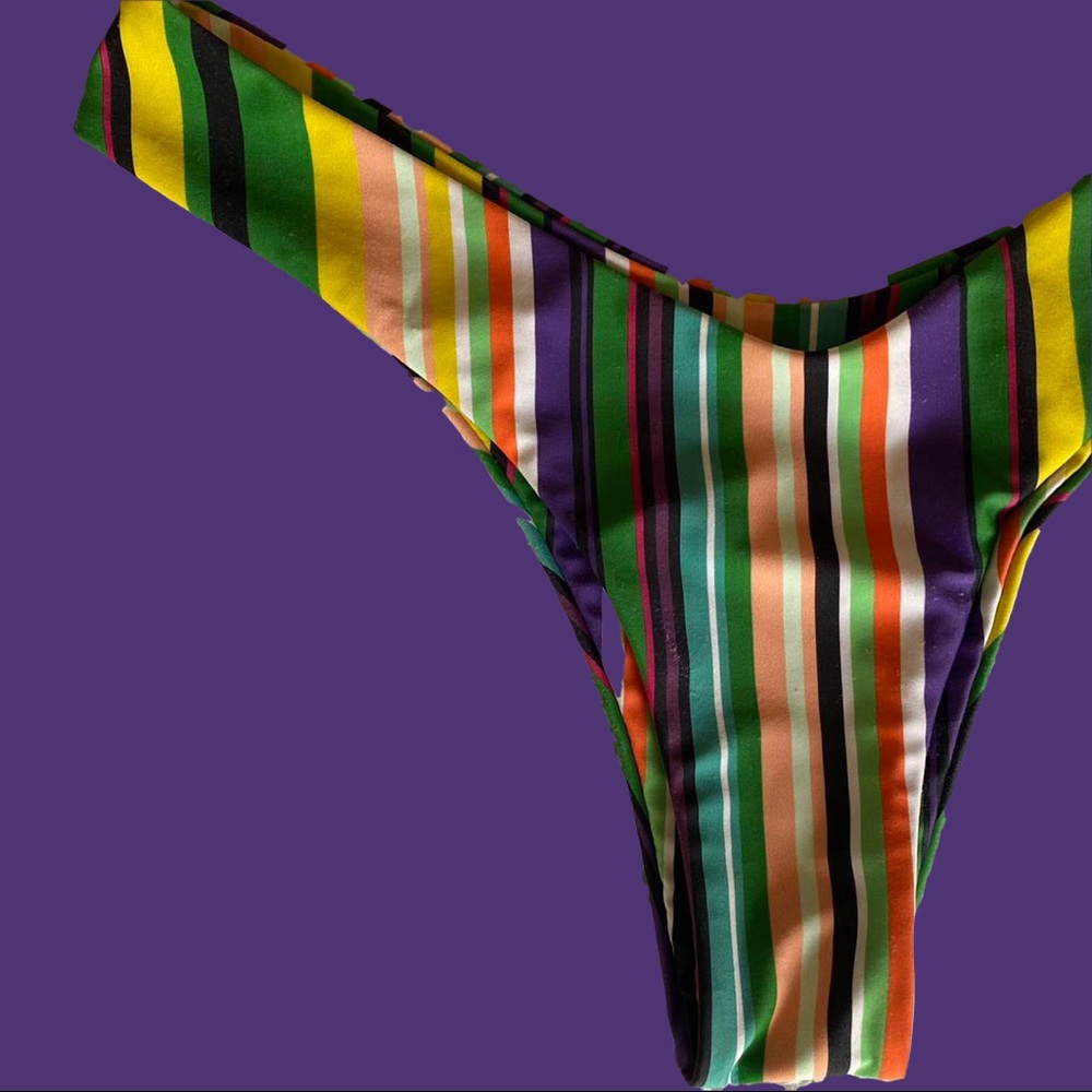 Striped Strapless Bikini - Picture 3 of 3